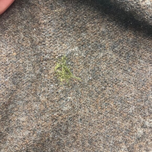 J Crew Argyle Full Zip Lambs Wool Sweater Mens Large Brown Preppy Grandpa - Picture 7 of 12